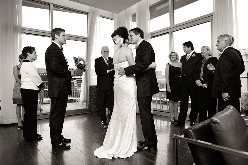 wedding ceremony at chambers art hotel minneapolis 02