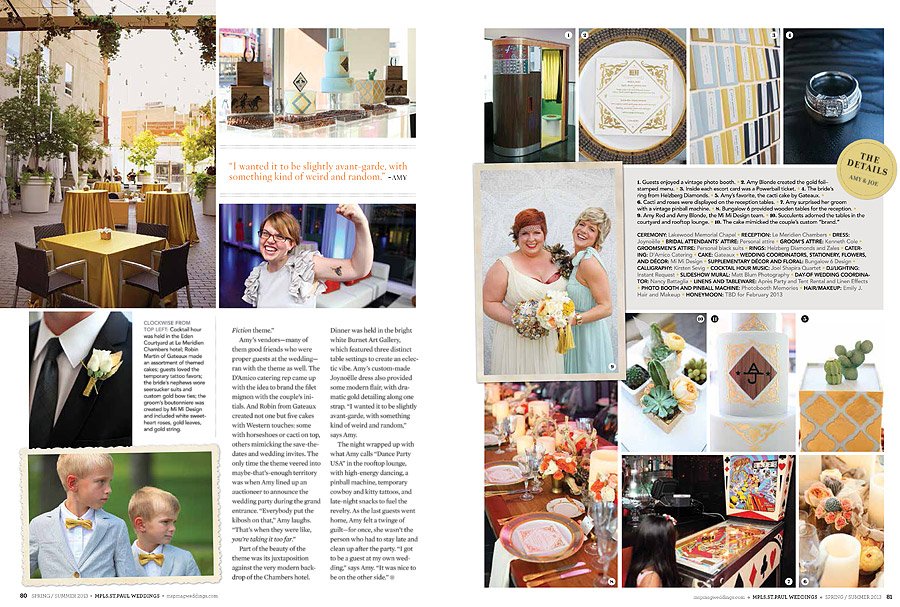 Minneapolis Saint Paul Weddings Magazine - Studio 306 2013